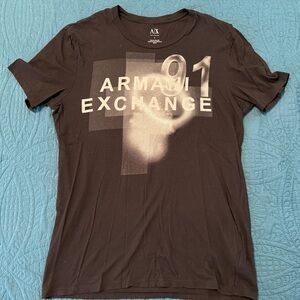 Armani Exchange Men’s Large Black T-shirt Vintage